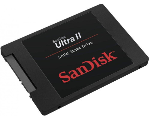 Твердотельный диск 960GB SanDisk Ultra II, 2,5", SATA III [R/W - 550/500 MB/s] Marvell